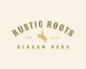 Western Cowboy Rodeo logo design