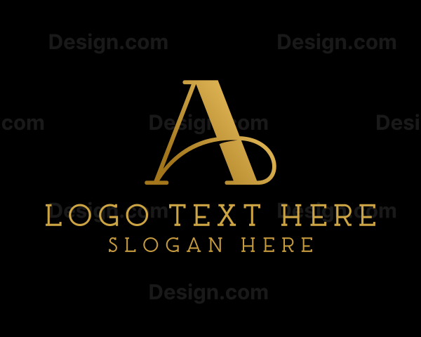 Luxury Architecture Firm Letter A Logo