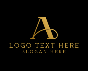 Luxury Architecture Firm Letter A logo