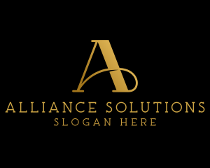 Luxury Architecture Firm Letter A logo design