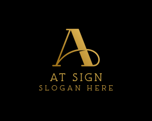 Luxury Architecture Firm Letter A logo design