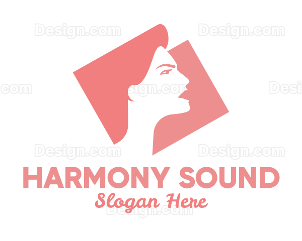 Strong Woman Silhouette Logo