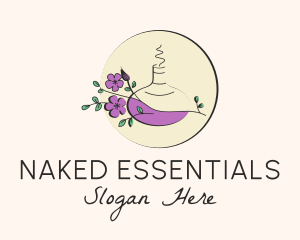 Floral Aromatherapy Diffuser logo design