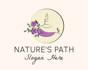 Floral Aromatherapy Diffuser logo design