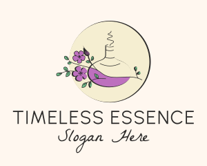 Floral Aromatherapy Diffuser logo design