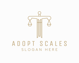 Sword Law Justice Scale logo design