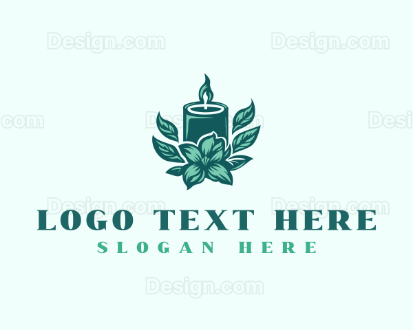 Floral Candle Light Logo