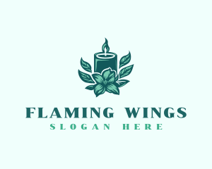 Floral Candle Light logo design