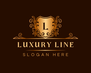 Luxury Floral Hotel logo design