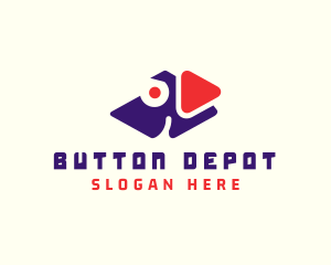 Dog Play Button logo