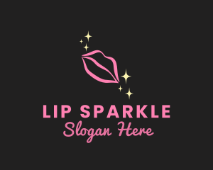 Pink Lips Cosmetics logo design