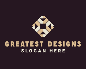 Interior Design Floor Pattern logo design