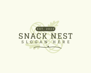 Organic Peanut Snack logo design