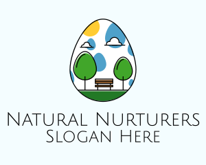 Nature Egg Park logo design