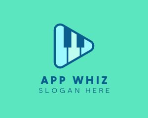 Piano Streaming Application logo design