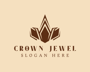 Deluxe Brown Crown logo design