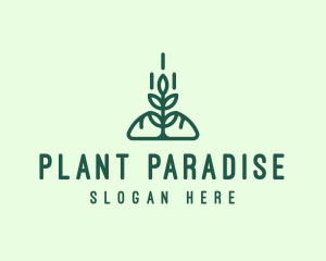 Tree Planting Seedling logo design