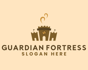 Coffee Castle Fortress logo design