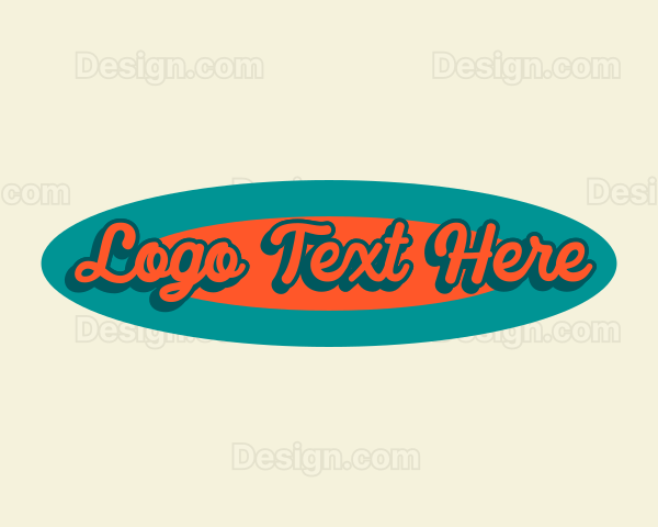 Retro Ocean Surfing Logo