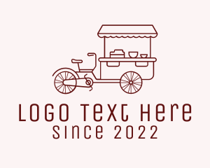 Red Bike Food Cart  logo