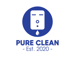Blue Liquid Soap Dispenser logo