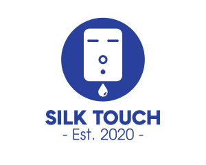 Blue Liquid Soap Dispenser logo