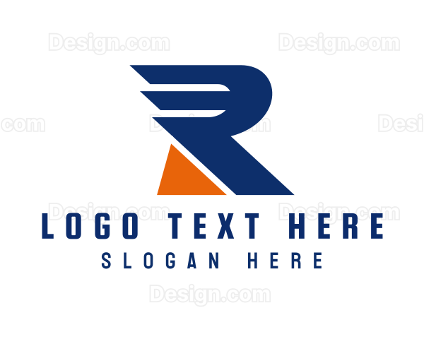 Automotive Company Wing Letter R Logo