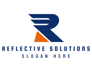 Automotive Company Wing Letter R logo design