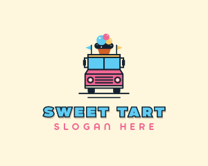 Ice Cream Food Truck logo design