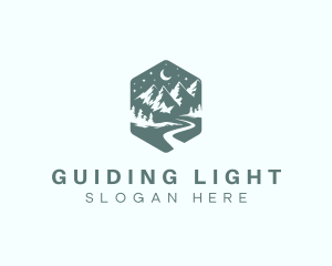 Alpine Mountain Trekking logo design