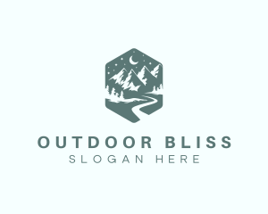 Alpine Mountain Trekking logo design