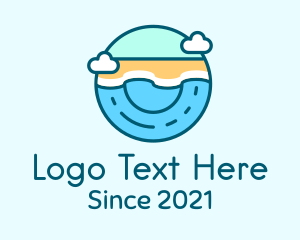 Summer Vacation Beach  logo