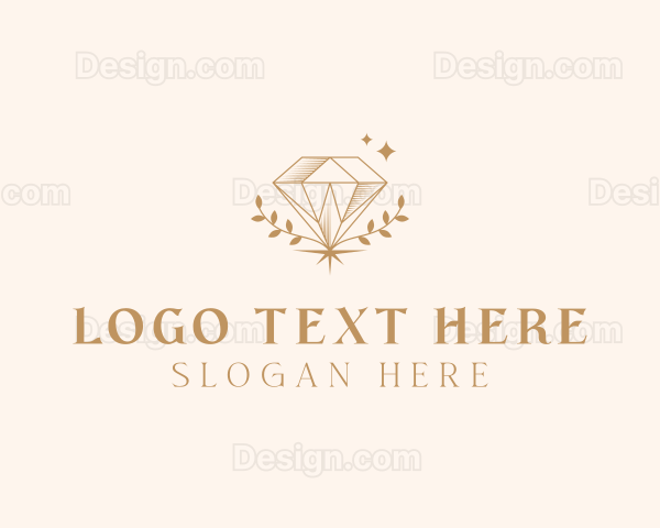 Gold Diamond Jewelry Logo