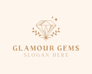 Gold Diamond Jewelry logo design