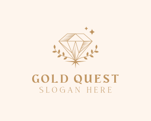 Gold Diamond Jewelry logo design