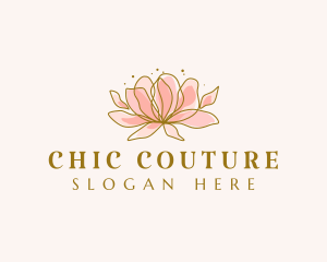 Flower Beauty Wellness logo design