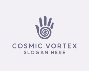 Vortex Hand Palm logo design