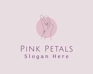 Feminine Naked Body Lingerie logo design