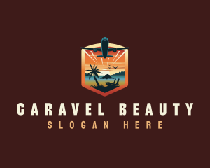 Airplane Travel Getaway logo design