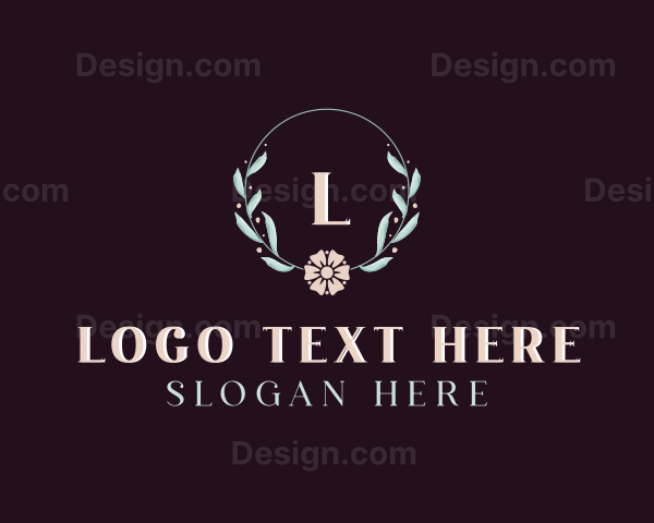 Organic Floral Leaf Logo