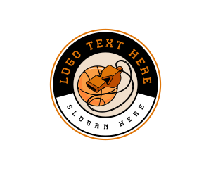 Basketball Coach Whistle logo