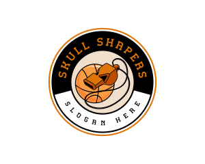 Basketball Coach Whistle Logo