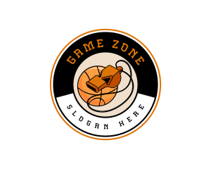 Basketball Coach Whistle logo