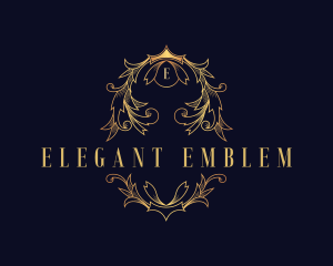 Luxury Elegant Wreath logo design