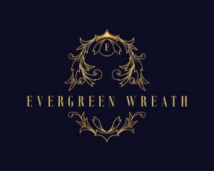 Luxury Elegant Wreath logo design