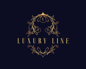 Luxury Elegant Wreath logo design