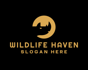 Rhino Animal Wildlife  logo
