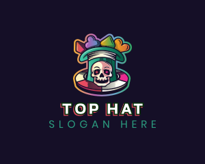 Gaming Poker Skull logo design