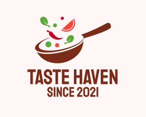 Cooking Pan Restaurant  logo design