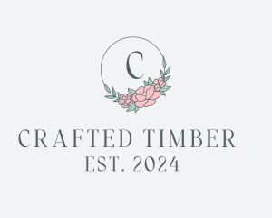 Floral Wreath Spa logo design